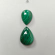 Malachite, Hematite & Smoky Quartz Faceted Gemstones: Natural Untreated Gemstones Pear Round Cabochon, Checker Cut 1pc, 2pcs Set For Jewelry