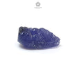 Tanzanite Gemstone Carving: 41.25cts Natural Blue Tanzanite Gemstone December Birthstone Lord Ganesha Idol 25*19.5mm For Jewelry