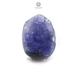 Tanzanite Gemstone Carving: 41.25cts Natural Blue Tanzanite Gemstone December Birthstone Lord Ganesha Idol 25*19.5mm For Jewelry