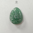 Green Aventurine Ganesha Carving: 16.55cts Natural Untreated Quartzite April Birthstone Lord Ganesha Idol Shape 21.5*17mm For Jewelry