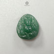 Green Aventurine Ganesha Carving : 18.20cts Natural Untreated Quartzite April Birthstone Lord Ganesha Idol Shape 20*17mm For Jewelry