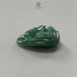 Green Aventurine Ganesha Carving : 18.20cts Natural Untreated Quartzite April Birthstone Lord Ganesha Idol Shape 20*17mm For Jewelry