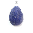 Tanzanite Gemstone Carving: 40.80cts Natural Blue Tanzanite Gemstone December Birthstone Lord Ganesha Idol Shape 26*19mm For Jewelry