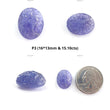 Tanzanite Gemstone Carving: Natural Blue Tanzanite Hand Carved Oval, Cushion Shapes 1pc For Jewelry