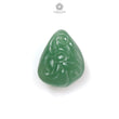 Green Quartz Gemstone Carving: Natural Untreated Green Quartz Both Side Hand Carved Fancy Shape 1pc For Jewelry