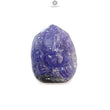 Tanzanite Gemstone Carving: 41.40cts Natural Blue Tanzanite Gemstone Lord Ganesha Idol Carving 25*19.5mm December Birthstone