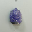 Tanzanite Gemstone Carving: 41.40cts Natural Blue Tanzanite Gemstone Lord Ganesha Idol Carving 25*19.5mm December Birthstone