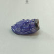 Tanzanite Gemstone Carving: 41.40cts Natural Blue Tanzanite Gemstone Lord Ganesha Idol Carving 25*19.5mm December Birthstone