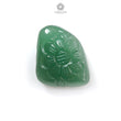 Green Quartz Gemstone Carving: Natural Untreated Green Quartz Both Side Hand Carved Fancy Shape 1pc For Jewelry