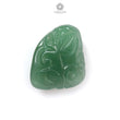 Green Quartz Gemstone Carving: Natural Untreated Green Quartz Both Side Hand Carved Fancy Shape 1pc For Jewelry