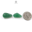 Green Quartz Gemstone Carving: Natural Untreated Green Quartz Both Side Hand Carved Fancy Shape Pare For Jewelry