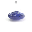 Tanzanite Gemstone Carving: Natural Blue Tanzanite Hand Carved Oval, Cushion Shapes 1pc For Jewelry