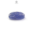 Tanzanite Gemstone Carving: Natural Blue Tanzanite Hand Carved Oval, Cushion Shapes 1pc For Jewelry