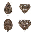 GOLDEN BROWN Chocolate SAPPHIRE Gemstone Carving : Natural Untreated Sapphire Hand Carved Pear Oval Uneven Shape