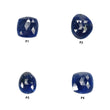 Sapphire Gemstone Rose Cut : Natural Untreated Unheated Blue Sapphire Cushion Uneven Shape