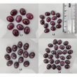 Ruby Gemstone Cabochon : Natural Untreated Unheated Red Ruby Oval Shape 8*10mm Lots For Jewelry