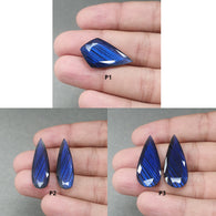 Rainbow Flashing LABRADORITE Gemstone Normal Cut : Natural Untreated Blue Labradorite Uneven & Pear Shape