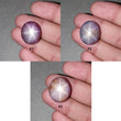 Star Ruby Gemstone Cabochon : 46cts - 53cts Natural Untreated Unheated 6Ray Purple Star Ruby Oval Shape