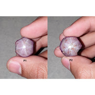 Johnson Star Ruby Gemstone Wand : 60cts - 85cts Natural Untreated Unheated Red 6Ray Star Ruby Uneven Shape