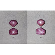 Johnson Star Ruby Gemstone Cabochon : 31cts - 35cts Natural Untreated Unheated 6Ray Star Ruby Uneven Shape 2pcs Sets