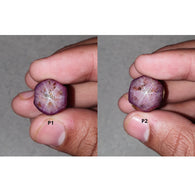 Johnson Star Ruby Gemstone Wand : 49cts - 74cts Natural Untreated Unheated Red 6Ray Star Ruby Uneven Shape