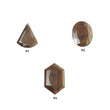 Golden Brown Chocolate SAPPHIRE Gemstone Normal Cut : Natural Untreated Sheen Sapphire Triangle Oval Hexagon Shape 1pc