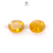 Mexican Yellow Fire Opal Faceted Cut: Natural Untreated Opal Oval, Square Shapes Pair For Jewelry