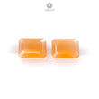 Mexican Yellow Fire Opal Faceted Cut: Natural Untreated Opal Oval, Square Shapes Pair For Jewelry