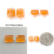 Mexican Yellow Fire Opal Faceted Cut: Natural Untreated Opal Oval, Square Shapes Pair For Jewelry