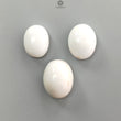 White Opal & Chrysoberyl Cat's Eye Gemstone Cabochon: Natural Untreated Unheated Color Enhanced Bi-color Opal Shape Gemstone Set For Jewelry