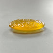 Yellow Opal Gemstone Carving: 66.90cts Natural Untreated Opal October Birthstone Hand Carved Oval Shape 43*26mm 1pcs For Jewelry