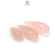 Peach Onyx Teardrops Carving 68.70cts