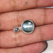 Chrysoberyl Cat's Eye Silver Pendant: 2.50gms Natural Untreated Cat's Eye Round Shape Cabochon 925 Sterling Silver Bezel Set Pendant 0.75"