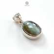 Chrysoberyl Cat's Eye Silver Pendant: 3.34gms Natural Untreated Cat's Eye Oval Shape Cabochon 925 Sterling Silver Bezel Set Pendant 0.75"