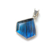 Blue Labradorite Faceted Silver Pendant: 5.19gms Natural Untreated Labradorite Fancy Shape 925 Sterling Silver Bezel Set Pendant 1.30"