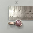 Star Ruby Silver Pendant: 3.33gms Natural Untreated Star Ruby Round Shape Cabochon 925 Sterling Silver Bezel Set Pendant 1"