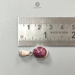 Star Ruby Silver Pendant: 3.62gms Natural Untreated Star Ruby Oval Shape Cabochon 925 Sterling Silver Bezel Set Pendant 1"