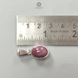 Star Ruby Silver Pendant: 4.91gms Natural Untreated Star Ruby Oval Shape Cabochon 925 Sterling Silver Bezel Set Pendant 1"