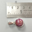 Star Ruby Silver Pendant: 6.20gms Natural Untreated Star Ruby Round Shape Cabochon 925 Sterling Silver Bezel Set Pendant 1"