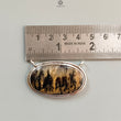 Tiger Dendrite Agate Plain Silver Pendant: 11.24gms Natural Untreated Bi-Color Agate Oval 925 Sterling Silver Bezel Set Pendant 1.80"