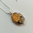 Tiger Dendrite Agate Plain Silver Pendant: 13.32gms Natural Untreated Bi-Color Agate Oval 925 Sterling Silver Bezel Set Pendant 2.00"