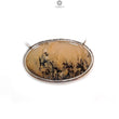 Tiger Dendrite Agate Plain Silver Pendant: 14.61gms Natural Untreated Bi-Color Agate Oval 925 Sterling Silver Bezel Set Pendant 2.00"