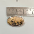 Tiger Dendrite Agate Plain Silver Pendant: 14.61gms Natural Untreated Bi-Color Agate Oval 925 Sterling Silver Bezel Set Pendant 2.00"