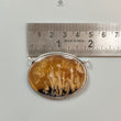 Tiger Dendrite Agate Plain Silver Pendant:15.42gms Natural Untreated Bi-Color Agate Oval 925 Sterling Silver Bezel Set Pendant 2.00"