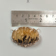 Tiger Dendrite Agate Plain Silver Pendant:15.57gms Natural Untreated Bi-Color Agate Oval 925 Sterling Silver Bezel Set Pendant 2.00"