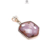Star Ruby Silver Pendant: 4.05gms Natural Untreated Both Side Star Ruby Hexagon Plain Briolette 925 Sterling Silver Bezel Set Pendant 1.30"