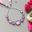 Raspberry Pink Sapphire Faceted Loose Beads: Natural Sapphire Hexagon Both Side Faceted Cut Shape 925 Sterling Silver Beads