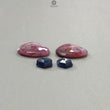 Raspberry Pink, Blue Sapphire Gemstone Faceted Cut: 26.30cts Natural Untreated Sapphire Heart, Hexagon Shape 9*8mm - 18*16mm 4pcs Set