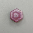 Rosemary Pink Sapphire Gemstone Flat Slices : Natural Untreated Unheated Sheen Sapphire Hexagon Shape 1pc For Jewelry