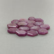 Rosemary Pink Sapphire Gemstone Flat Slices : Natural Untreated Unheated Sheen Sapphire Hexagon Shape lots For Jewelry